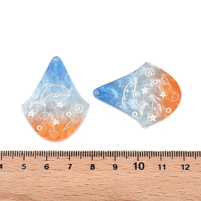 Printed Acrylic Pendants OACR-T028-02A-1