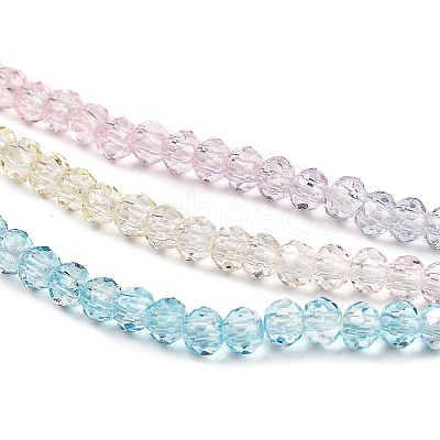 Transparent Painted Glass Beads Strands LS-DGLA-A034-T2mm-A21-1