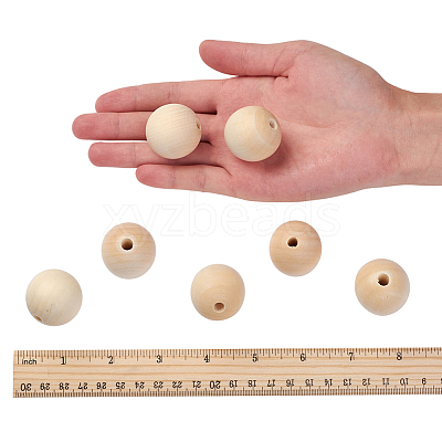 Unfinished Wood Beads X-WOOD-S651-6mm-LF-1