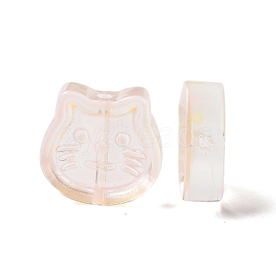 Transparent Spray Painted Glass Beads GLAA-I050-13K-1