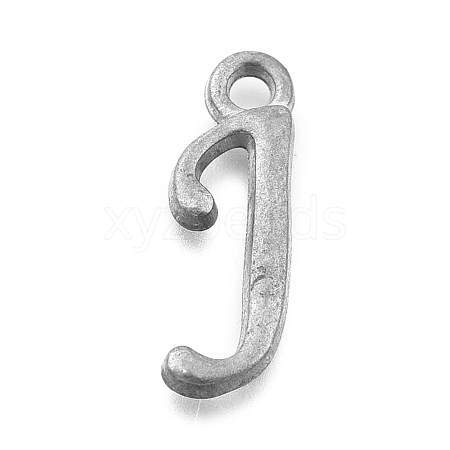 Alloy Letter Pendants PALLOY-J718-01C-J-1