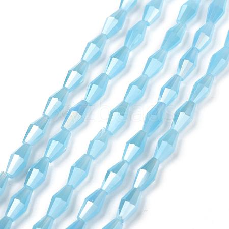 Opaque Glass Beads Strands GLAA-P001-04A-03-1