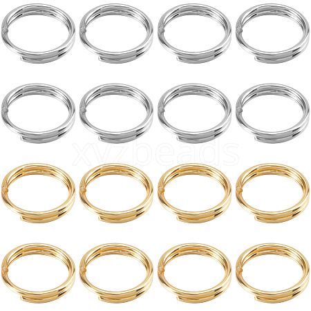 2 Colors 304 Stainless Steel Split Rings STAS-SC0009-25C-1
