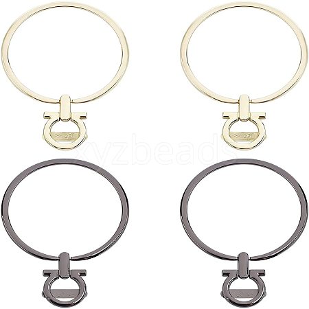   4Pcs 2 Colors Ring Alloy Bag Handle FIND-PH0001-64-1