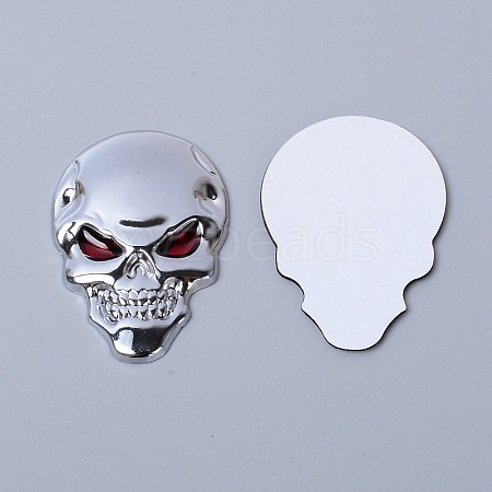 Zinc Alloy Decoration Sticker DIY-WH0217-08P-1