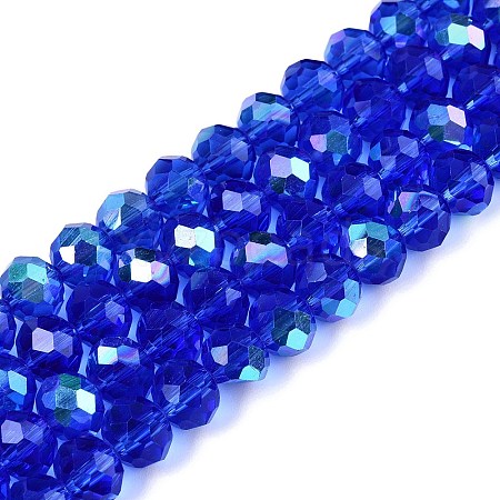 Electroplate Glass Beads Strands EGLA-A044-T8mm-L31-1