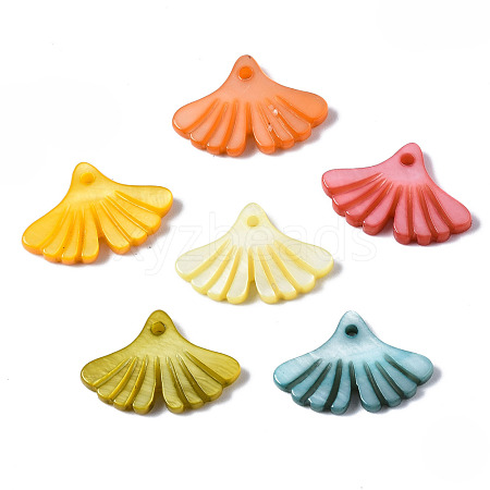 Natural Freshwater Shell Pendants SHEL-N026-163-1