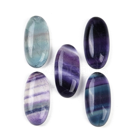 Natural Colorful Fluorite Cabochons G-H288-01F-1