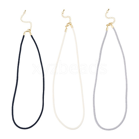 3Pcs 3 Colors 3MM Nylon Milan Cord Necklace Making NJEW-TA0001-23-1