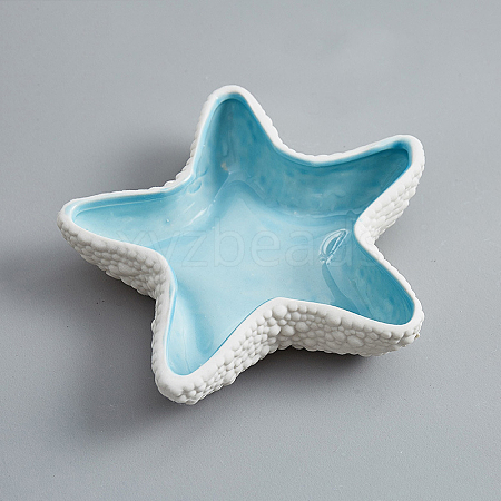 Starfish Ceramics Jewelry Plates WG73918-01-1