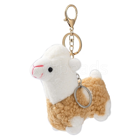 Cute Alpaca Cotton Keychain KEYC-A012-02B-1