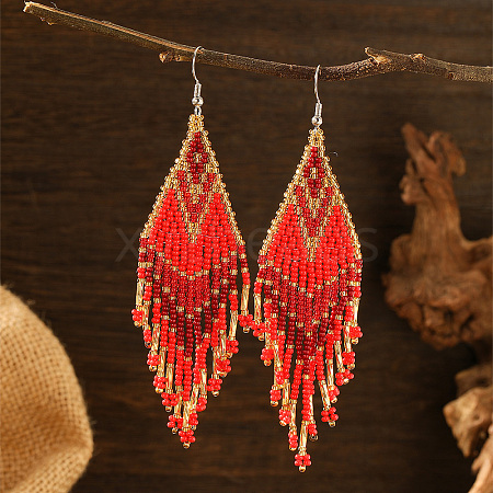 Fashionable Tassel Dangle Earrings XU6080-1-1