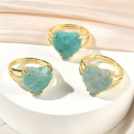 Brass Cuff Open Rings RJEW-D347-01G-10-1