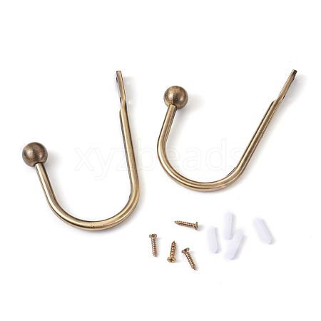 Zinc Alloy U Shape Hook Hangers Curtain SW-TAC0002-07A-1