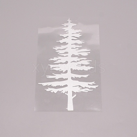 Pine Trees PVC Sticker DIY-WH0273-37-1