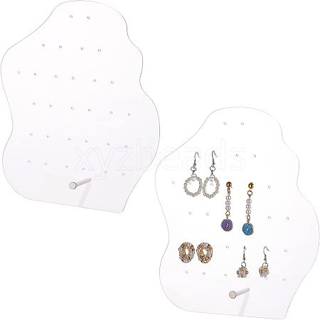 Acrylic Earring Display Stands EDIS-WH0006-28C-1