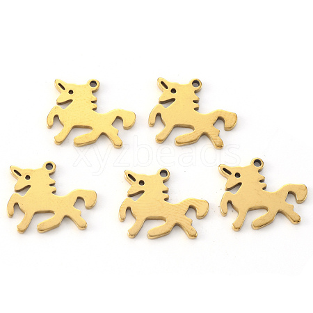 Vacuum Plating 304 Stainless Steel Charms X-STAS-N092-94G-1