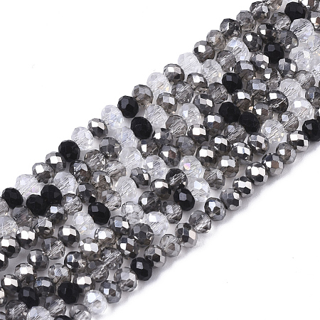 Electroplate Glass Beads Strands X-EGLA-S192-001A-A01-1