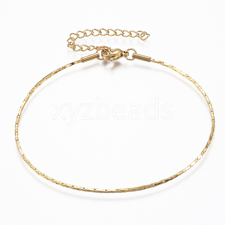 304 Stainless Steel Coreana Chain Bracelets BJEW-K172-26G-1