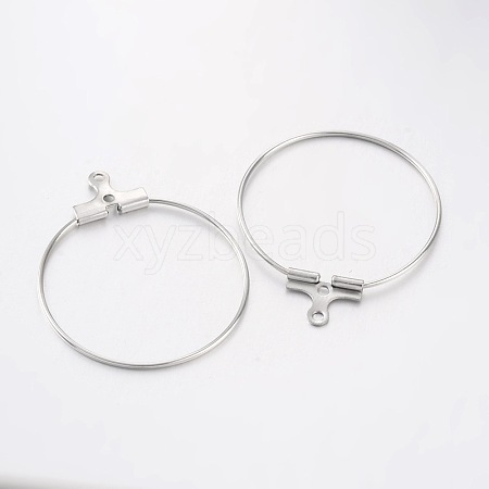 Rack Plating Brass Ring Hoop Earrings X-KK-L125-01P-1