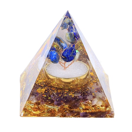 Orgonite Pyramid Resin Display Decorations PW-WGC6C8C-03-1