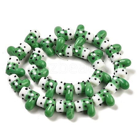 Handmade Lampwork Bumpy Beads Strands LAMP-U001-01H-1-1