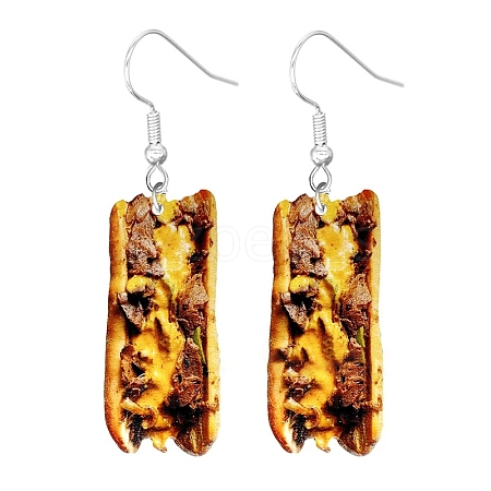 Acrylic Food Model Dangle Earrings PW-WG51A76-15-1