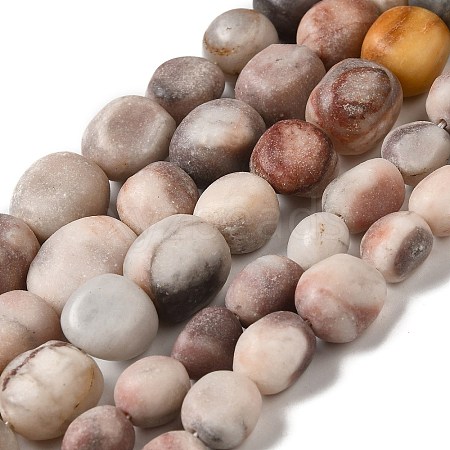 Natural Zebra Jasper Beads Strands G-A247-03-1