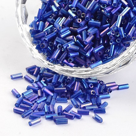 Glass Bugle Beads SEED-I001-168-1