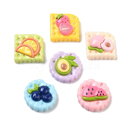 Cute Opaque Resin Imitaiton Food Decoden Cabochons RESI-S02-07-1