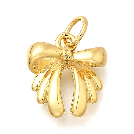 Bowknot Brass Charms KK-S508-30G-1