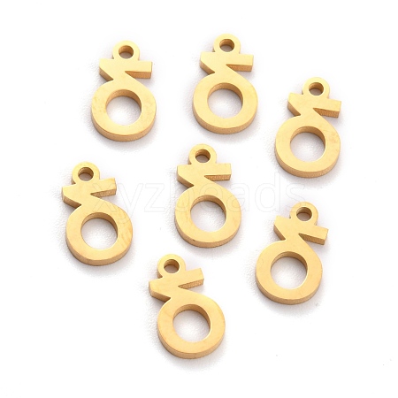 304 Stainless Steel Pendants STAS-F267-10D-G-1