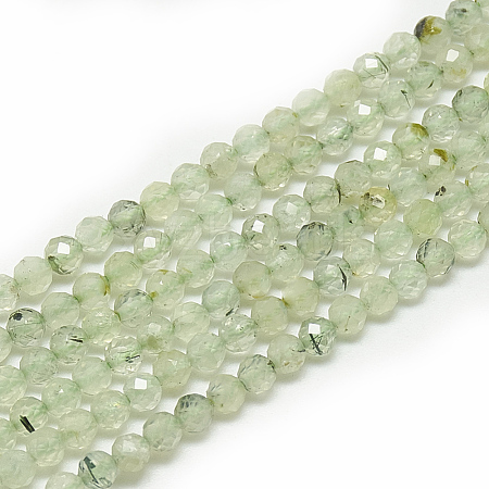 Natural Prehnite Beads Strands G-S300-12-3mm-1