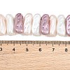 Electroplated Glass Pearl Beads Strands GL-CBA64F3-01B-4