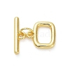 Brass Toggle Clasps KK-M314-07G-1