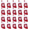 Christmas Socks Non Woven Fabric Cutlery Set Bags AJEW-WH0329-96-1