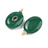 Dyed Natural White Jade  Pendants KK-C251-01B-02-2