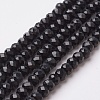 Faceted Imitation Jade Glass Beads Strands EGLA-F124-NC03-1