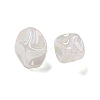 UV Plating Rainbow Iridescent Acrylic Beads PACR-M002-07A-2