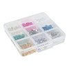 160Pcs 8 Colors Glass Charms RGLA-FS0001-24-7