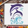 Large Plastic Reusable Drawing Painting Stencils Templates DIY-WH0202-206-6