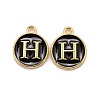 Golden Plated Alloy Charms LS-ENAM-S118-02H-1