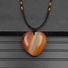 Natural Carnelian Pendant Necklaces XA8803-11-1