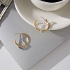 304 Stainless Steel Stud Earrings EJEW-A161-03G-1