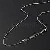 Brass Satellite Chains Necklaces for Women NJEW-D302-33P-3