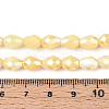 Anti-Tarnish Electroplate Glass Beads Strands GLAA-T025-13A-09-4