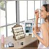 Wooden Photo Frame Shaped Earring Display Easels EDIS-WH0043-005-5