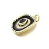 Brass Enamel Pendants KK-K400-20G-03-2