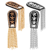 4Pcs 2 Colors Fashionable Star Felt Tassel Epaulettes FIND-HY0004-93-1