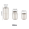 Brass Capsule Lace Lock Buckles KK-PH0001-29P-WH-2